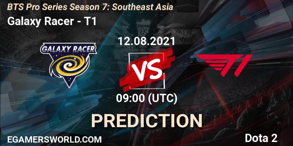 Pronósticos Galaxy Racer - T1. 12.08.2021 at 09:23. BTS Pro Series Season 7: Southeast Asia - Dota 2