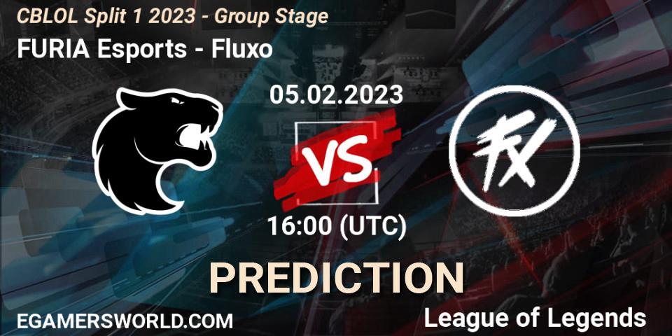 Pronósticos FURIA Esports - Fluxo. 05.02.23. CBLOL Split 1 2023 - Group Stage - LoL