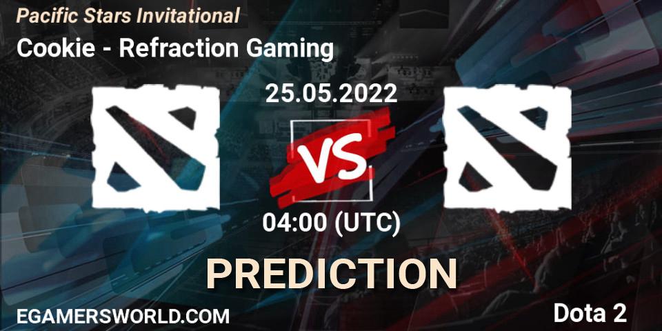 Pronósticos Cookie - Refraction Gaming. 25.05.2022 at 04:09. Pacific Stars Invitational - Dota 2