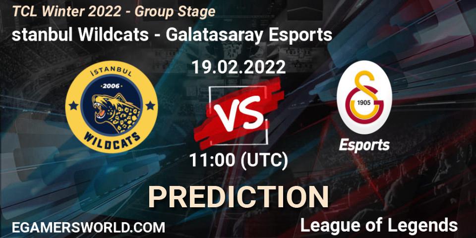 Pronósticos İstanbul Wildcats - Galatasaray Esports. 19.02.2022 at 11:00. TCL Winter 2022 - Group Stage - LoL