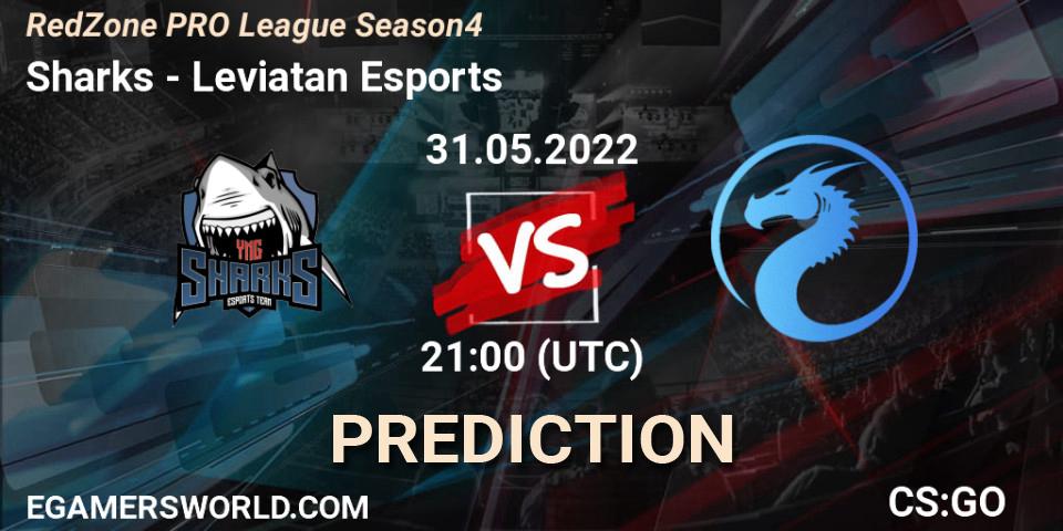 Pronósticos Sharks - Leviatan Esports. 31.05.2022 at 21:00. RedZone PRO League Season 4 - Counter-Strike (CS2)