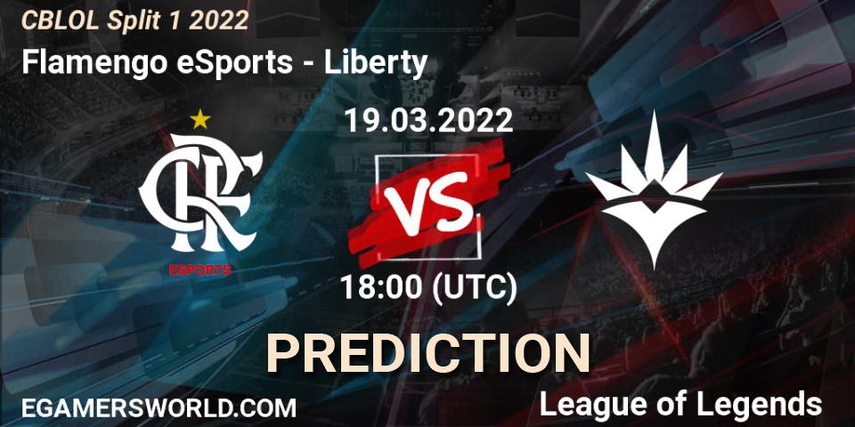 Pronósticos Flamengo eSports - Liberty. 19.03.2022 at 18:00. CBLOL Split 1 2022 - LoL