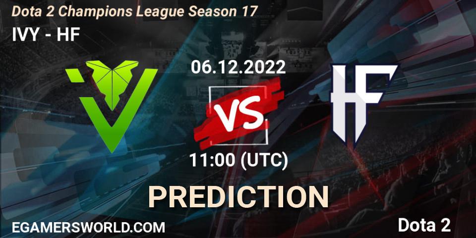Pronósticos IVY - HF. 06.12.2022 at 11:00. Dota 2 Champions League Season 17 - Dota 2