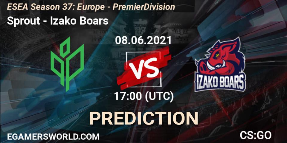 Pronósticos Sprout - Izako Boars. 08.06.2021 at 17:00. ESEA Season 37: Europe - Premier Division - Counter-Strike (CS2)