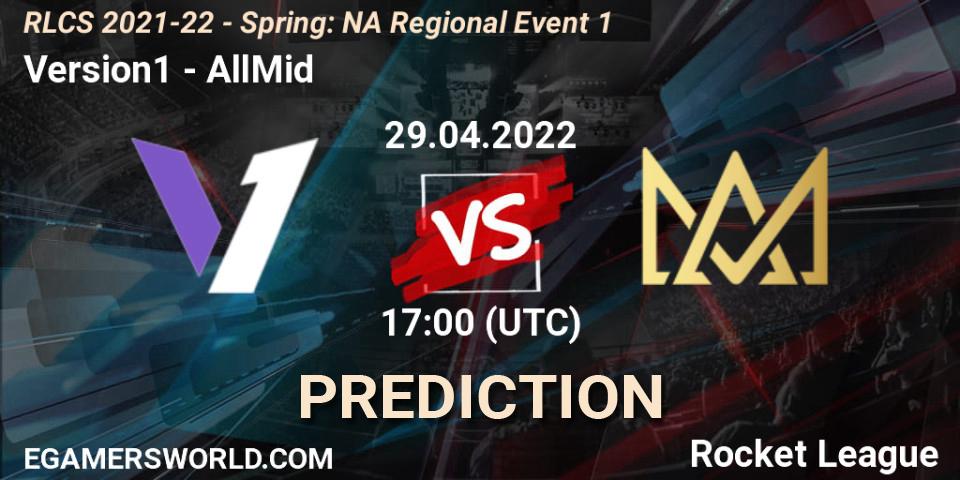 Pronósticos Version1 - AllMid. 29.04.22. RLCS 2021-22 - Spring: NA Regional Event 1 - Rocket League