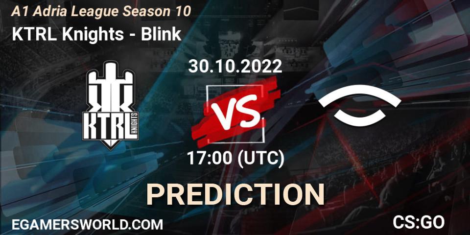 Pronósticos KTRL Knights - Blink. 30.10.2022 at 18:30. A1 Adria League Season 10 - Counter-Strike (CS2)