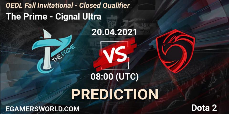 Pronósticos The Prime - Cignal Ultra. 20.04.21. OEDL Fall Invitational - Closed Qualifier - Dota 2