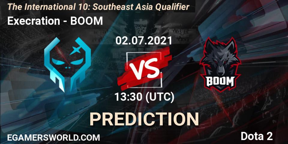 Pronósticos Execration - BOOM. 02.07.2021 at 14:49. The International 10: Southeast Asia Qualifier - Dota 2