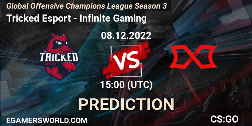 Pronósticos Tricked Esport - Infinite Gaming. 08.12.22. Global Offensive Champions League Season 3 - CS2 (CS:GO)