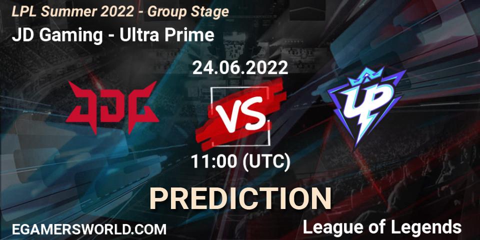 Pronósticos JD Gaming - Ultra Prime. 24.06.2022 at 12:00. LPL Summer 2022 - Group Stage - LoL
