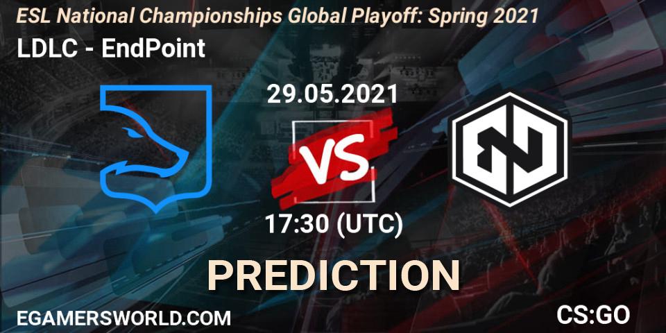 Pronósticos LDLC - EndPoint. 29.05.21. ESL National Championships Global Playoff: Spring 2021 - CS2 (CS:GO)