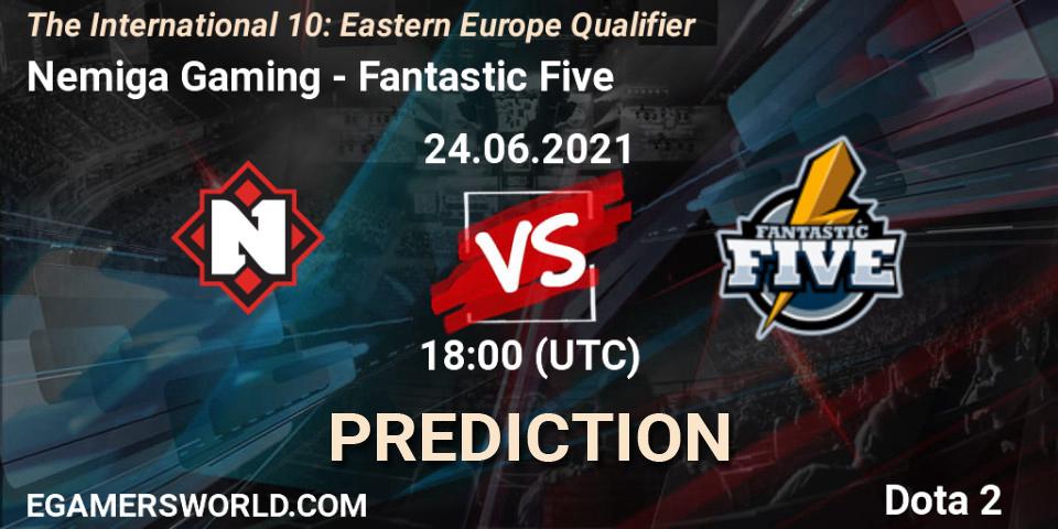 Pronósticos Nemiga Gaming - Fantastic Five. 24.06.2021 at 18:58. The International 10: Eastern Europe Qualifier - Dota 2