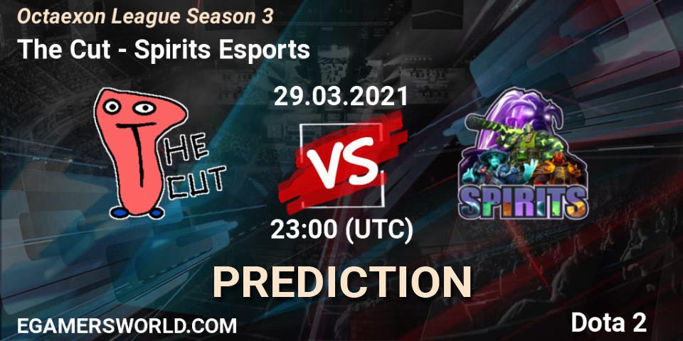 Pronósticos The Cut - Spirits Esports. 29.03.2021 at 23:11. Octaexon League Season 3 - Dota 2