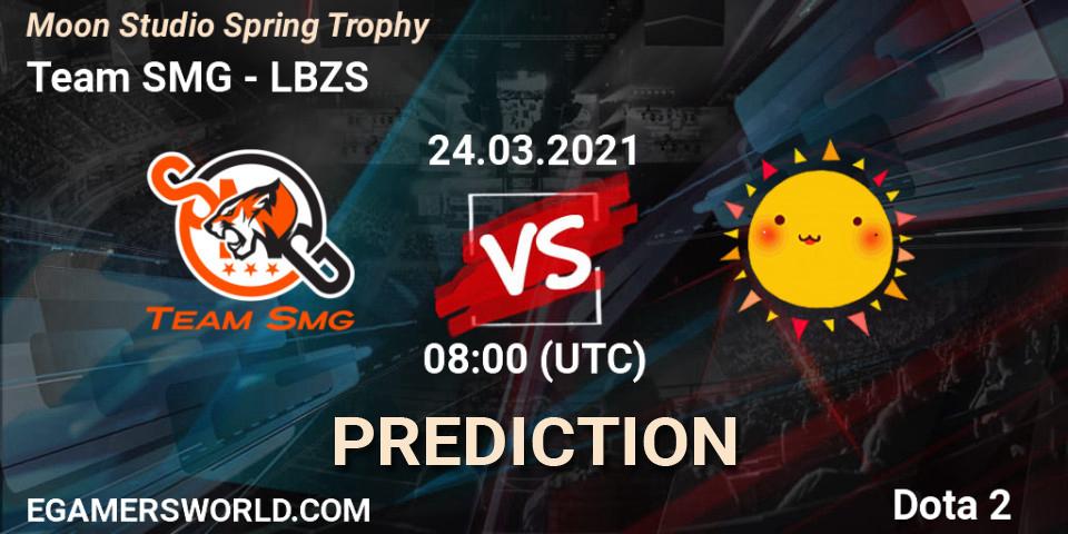 Pronósticos Team SMG - LBZS. 24.03.2021 at 08:03. Moon Studio Spring Trophy - Dota 2