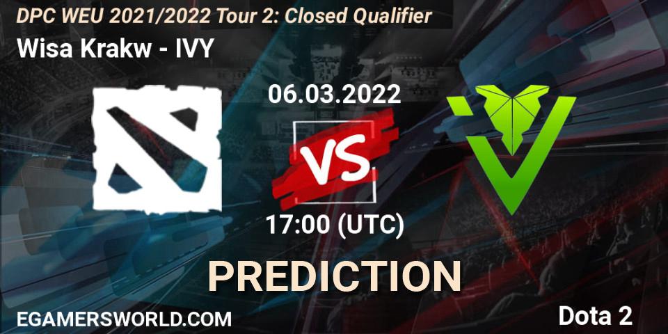 Pronósticos Wisła Kraków - IVY. 06.03.2022 at 17:00. DPC WEU 2021/2022 Tour 2: Closed Qualifier - Dota 2
