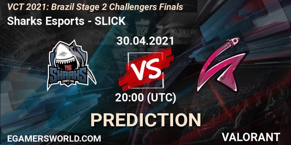 Pronósticos Sharks Esports - SLICK. 30.04.2021 at 19:00. VCT 2021: Brazil Stage 2 Challengers Finals - VALORANT