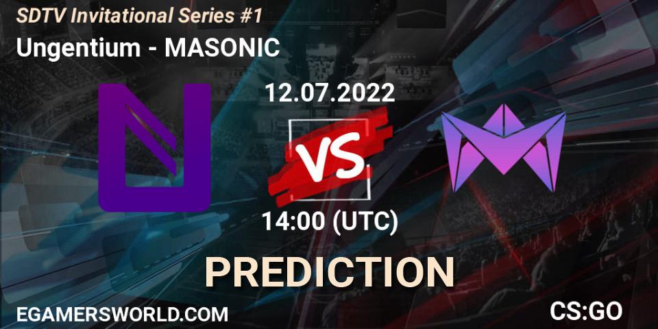 Pronósticos Ungentium - MASONIC. 12.07.2022 at 14:00. SDTV Invitational Series #1 - Counter-Strike (CS2)