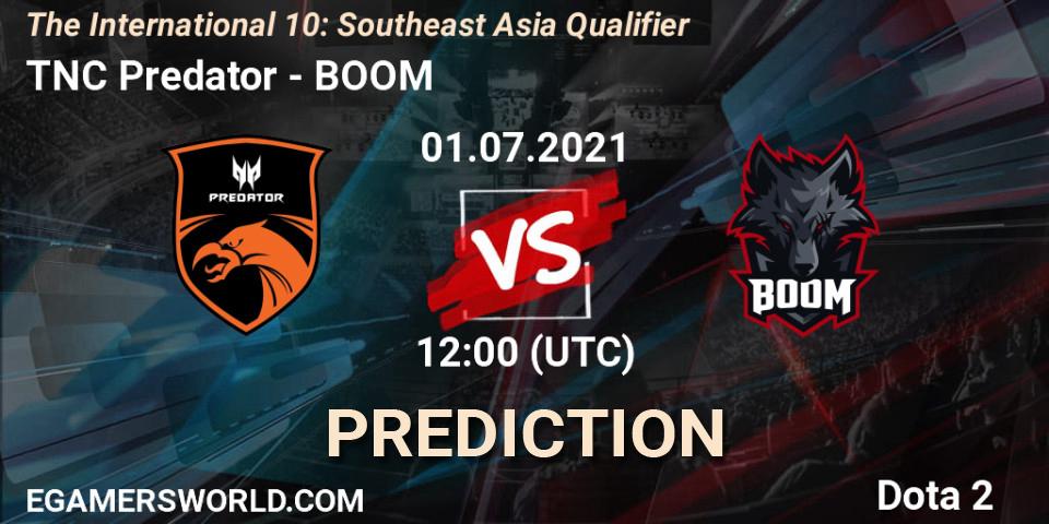 Pronósticos TNC Predator - BOOM. 01.07.21. The International 10: Southeast Asia Qualifier - Dota 2