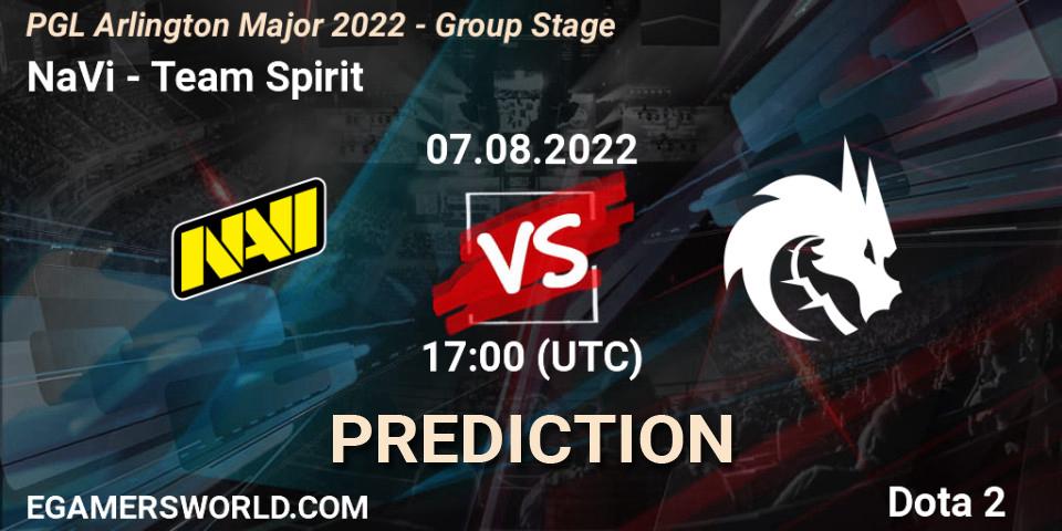 Pronósticos NaVi - Team Spirit. 07.08.22. PGL Arlington Major 2022 - Group Stage - Dota 2