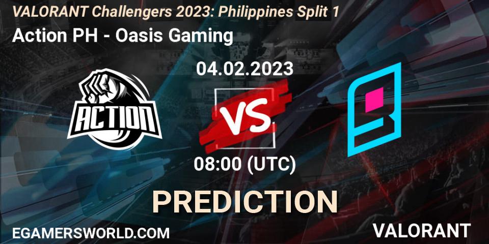 Pronósticos Action PH - Oasis Gaming. 04.02.23. VALORANT Challengers 2023: Philippines Split 1 - VALORANT
