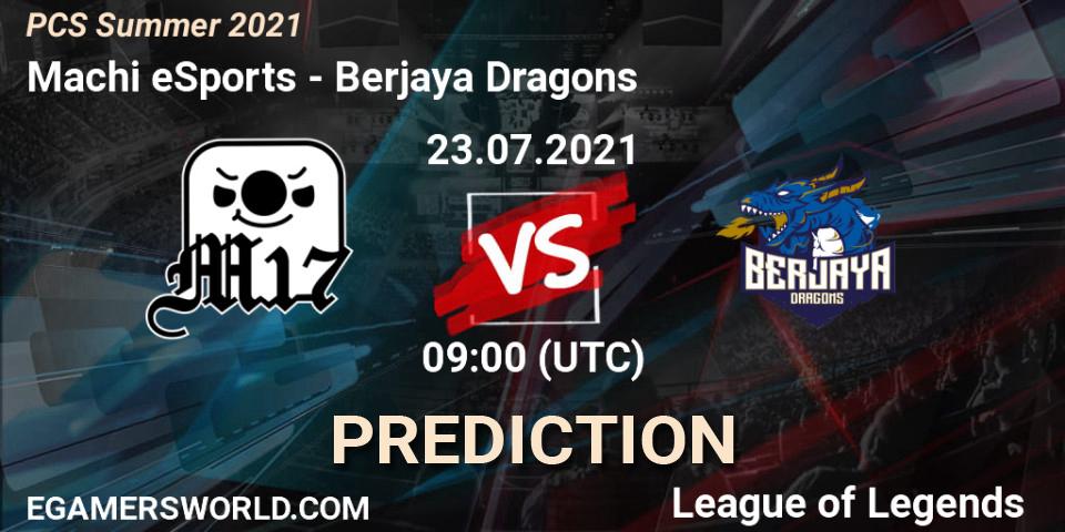 Pronósticos Machi eSports - Berjaya Dragons. 23.07.2021 at 09:00. PCS Summer 2021 - LoL