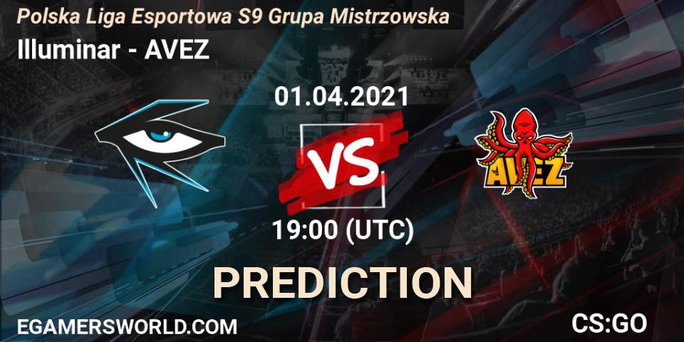 Pronósticos Illuminar - AVEZ. 01.04.2021 at 19:00. Polska Liga Esportowa S9 Grupa Mistrzowska - Counter-Strike (CS2)
