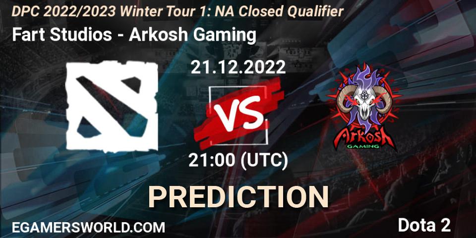 Pronósticos Fart Studios - Arkosh Gaming. 21.12.22. DPC 2022/2023 Winter Tour 1: NA Closed Qualifier - Dota 2
