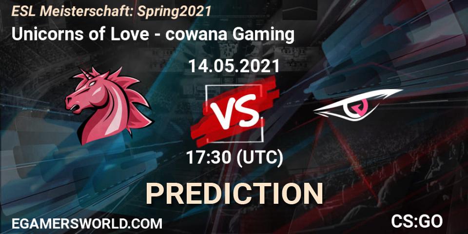 Pronósticos Unicorns of Love - cowana Gaming. 14.05.2021 at 18:55. ESL Meisterschaft: Spring 2021 - Counter-Strike (CS2)