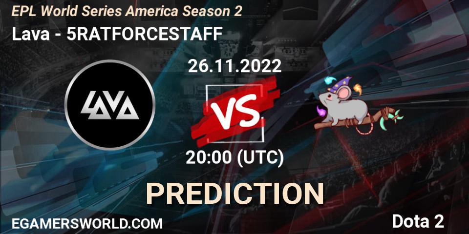 Pronósticos Ukumari - 5RATFORCESTAFF. 26.11.22. EPL World Series America Season 2 - Dota 2