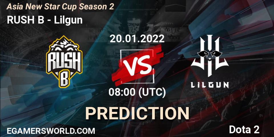 Pronósticos RUSH B - Lilgun. 20.01.22. Asia New Star Cup Season 2 - Dota 2