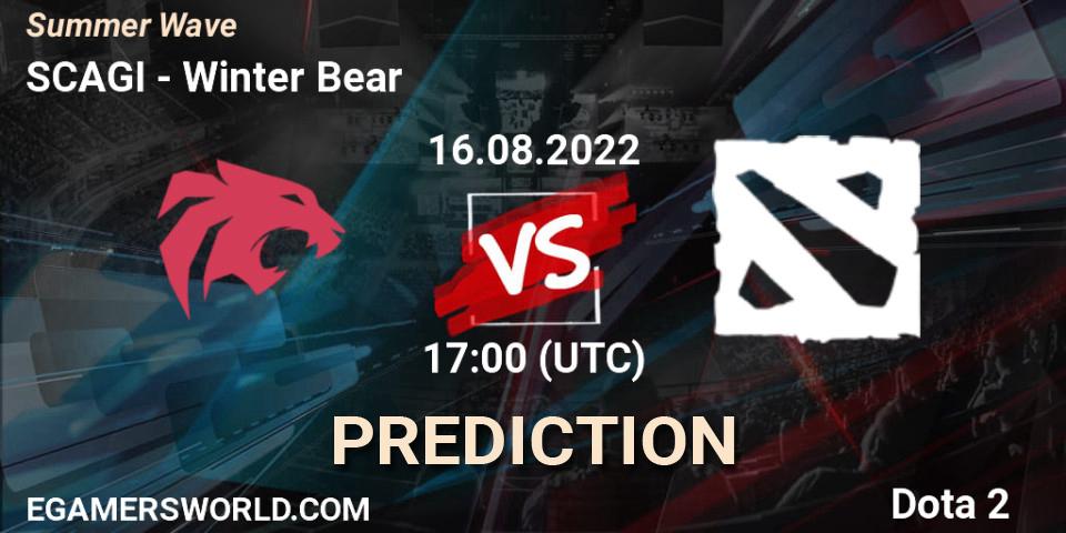 Pronósticos SCAGI - Winter Bear. 16.08.2022 at 17:20. Summer Wave - Dota 2