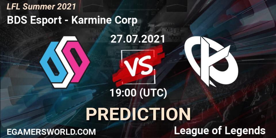 Pronósticos BDS Esport - Karmine Corp. 27.07.2021 at 19:00. LFL Summer 2021 - LoL