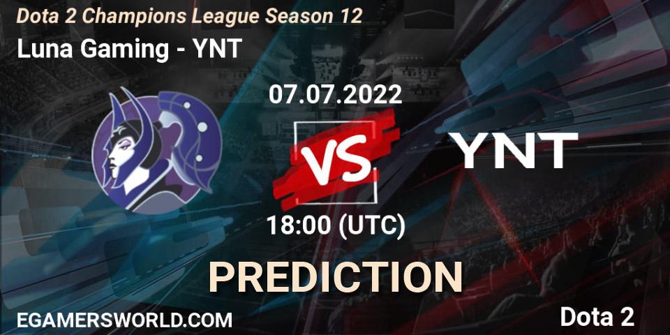 Pronósticos Luna Gaming - YNT. 07.07.2022 at 18:00. Dota 2 Champions League Season 12 - Dota 2