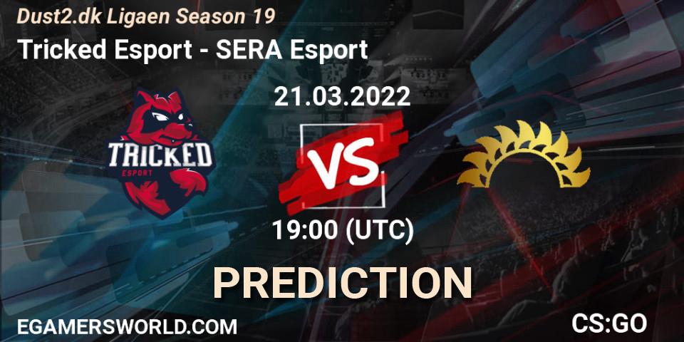 Pronósticos Tricked Esport - SERA Esport. 21.03.2022 at 19:00. Dust2.dk Ligaen Season 19 - Counter-Strike (CS2)