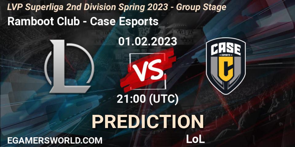 Pronósticos Ramboot Club - Case Esports. 01.02.23. LVP Superliga 2nd Division Spring 2023 - Group Stage - LoL