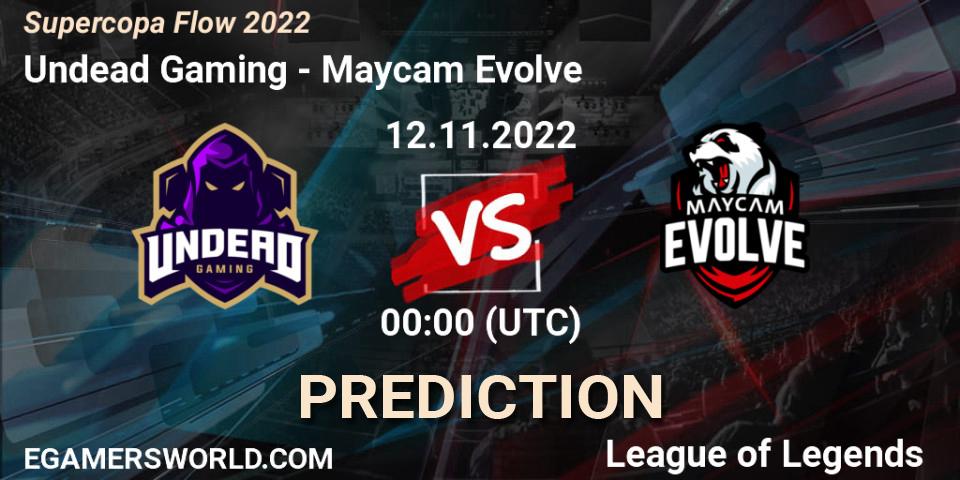 Pronósticos Undead Gaming - Maycam Evolve. 12.11.2022 at 00:00. Supercopa Flow 2022 - LoL