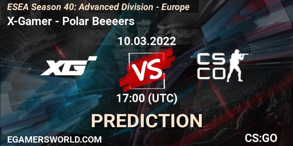 Pronósticos X-Gamer - Polar Beeeers. 10.03.2022 at 17:00. ESEA Season 40: Advanced Division - Europe - Counter-Strike (CS2)