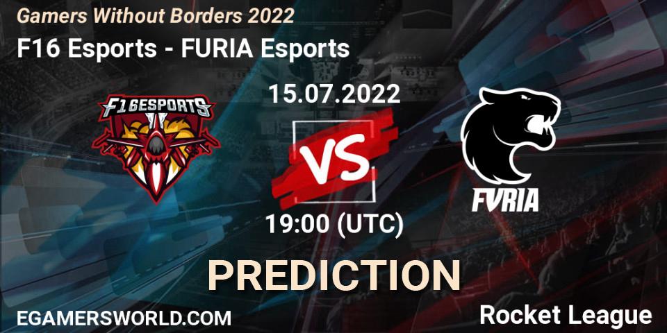 Pronósticos F16 Esports - FURIA Esports. 15.07.2022 at 19:00. Gamers Without Borders 2022 - Rocket League