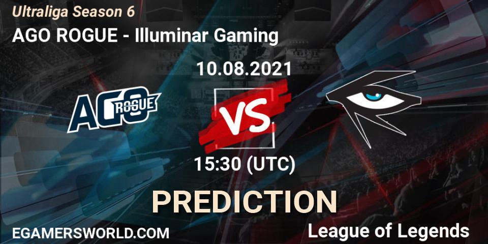 Pronósticos AGO ROGUE - Illuminar Gaming. 10.08.2021 at 15:30. Ultraliga Season 6 - LoL