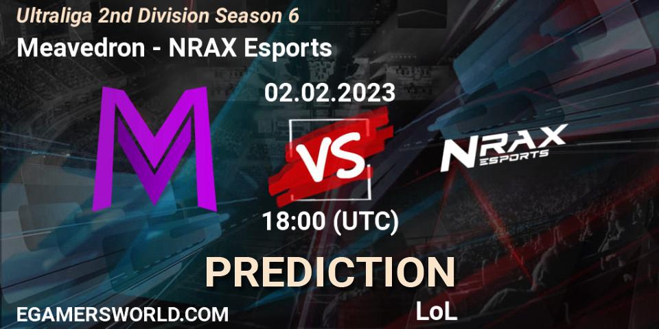 Pronósticos Meavedron - NRAX Esports. 02.02.2023 at 18:00. Ultraliga 2nd Division Season 6 - LoL