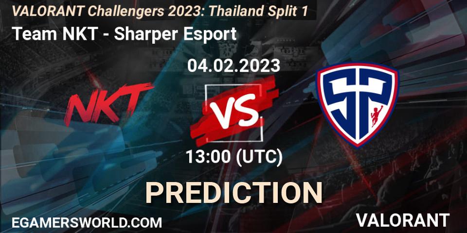 Pronósticos Team NKT - Sharper Esport. 04.02.23. VALORANT Challengers 2023: Thailand Split 1 - VALORANT