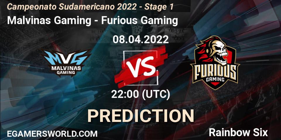 Pronósticos Malvinas Gaming - Furious Gaming. 09.04.2022 at 00:00. Campeonato Sudamericano 2022 - Stage 1 - Rainbow Six