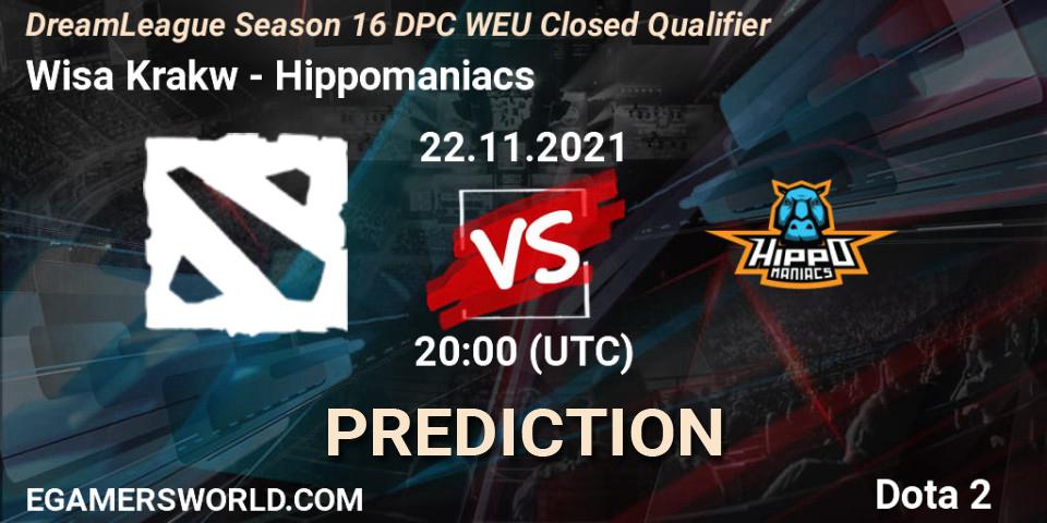Pronósticos Wisła Kraków - Hippomaniacs. 22.11.21. DPC 2022 Season 1: Euro - Closed Qualifier (DreamLeague Season 16) - Dota 2