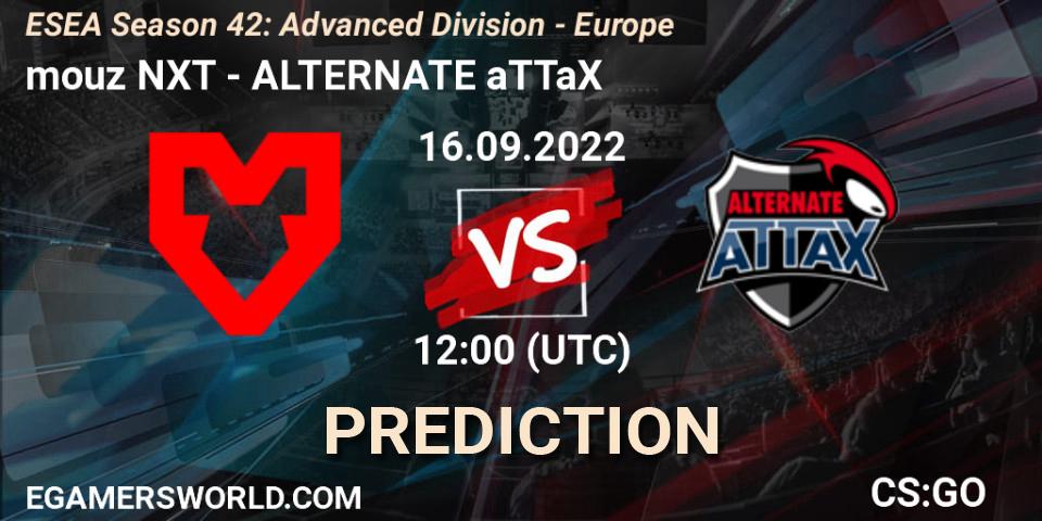Pronósticos mouz NXT - ALTERNATE aTTaX. 16.09.22. ESEA Season 42: Advanced Division - Europe - CS2 (CS:GO)