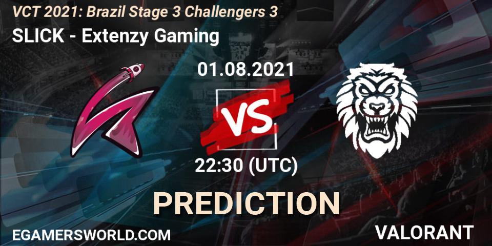 Pronósticos SLICK - Extenzy Gaming. 01.08.2021 at 22:30. VCT 2021: Brazil Stage 3 Challengers 3 - VALORANT