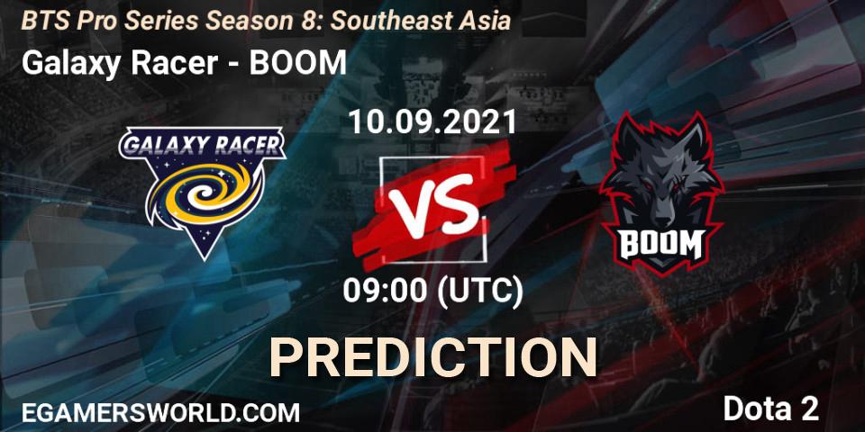 Pronósticos Galaxy Racer - BOOM. 10.09.2021 at 09:09. BTS Pro Series Season 8: Southeast Asia - Dota 2