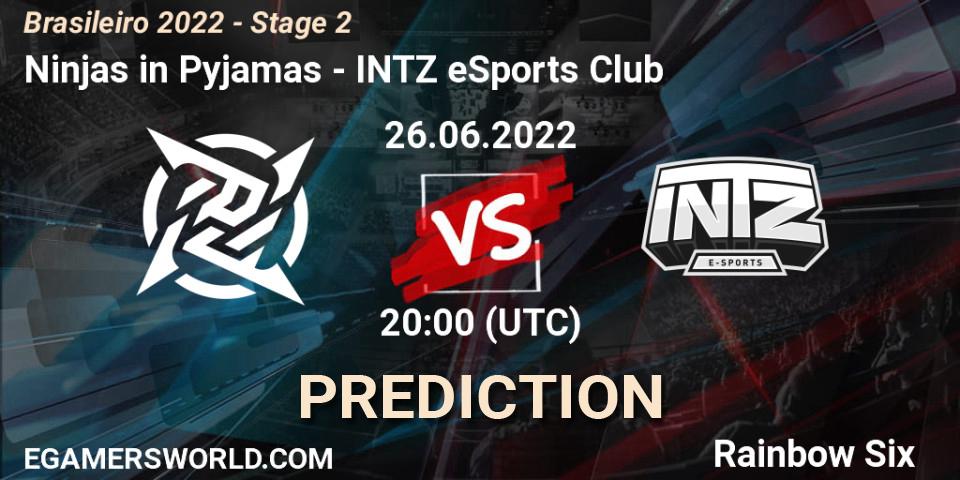Pronósticos Ninjas in Pyjamas - INTZ eSports Club. 26.06.22. Brasileirão 2022 - Stage 2 - Rainbow Six