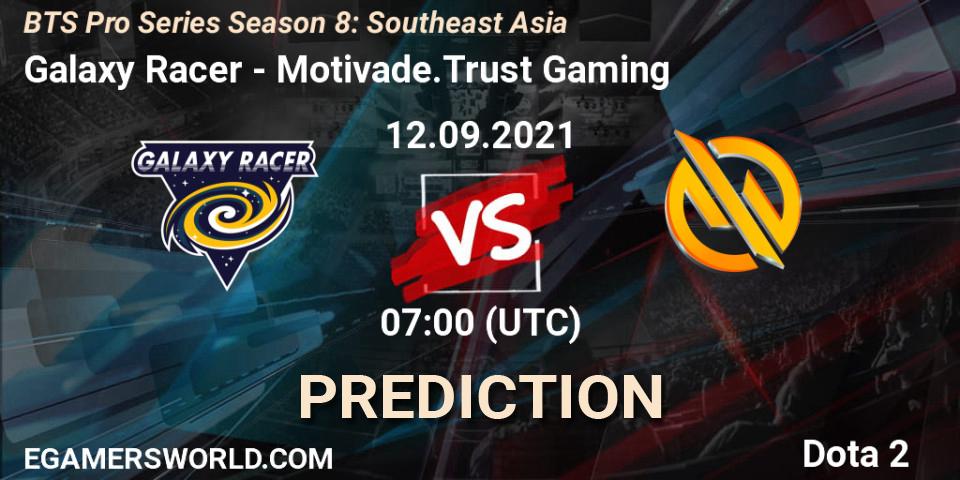 Pronósticos Galaxy Racer - Motivate.Trust Gaming. 18.09.21. BTS Pro Series Season 8: Southeast Asia - Dota 2