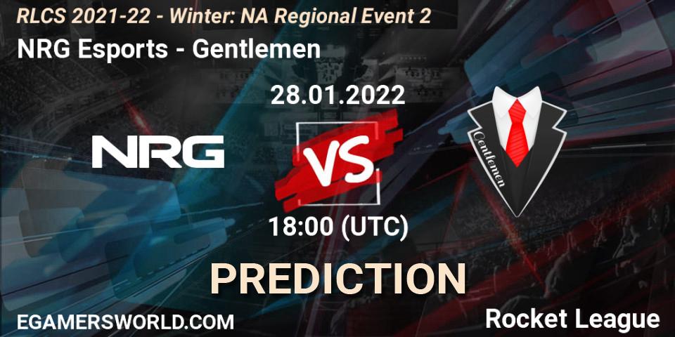 Pronósticos NRG Esports - Gentlemen. 28.01.22. RLCS 2021-22 - Winter: NA Regional Event 2 - Rocket League