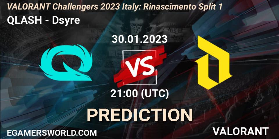 Pronósticos QLASH - Dsyre. 30.01.23. VALORANT Challengers 2023 Italy: Rinascimento Split 1 - VALORANT